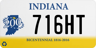 IN license plate 716HT