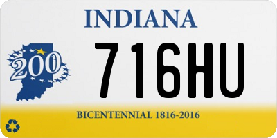 IN license plate 716HU