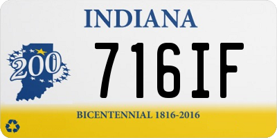 IN license plate 716IF