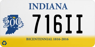 IN license plate 716II