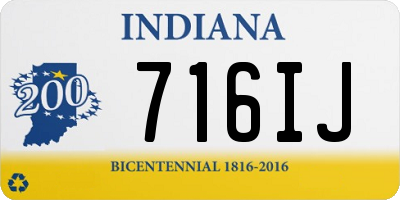 IN license plate 716IJ