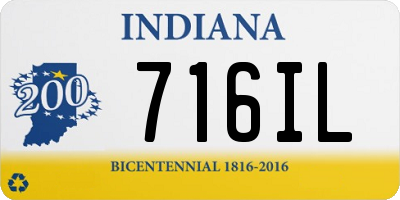 IN license plate 716IL