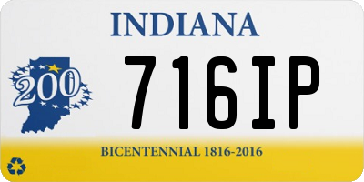 IN license plate 716IP