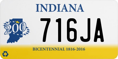 IN license plate 716JA