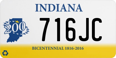 IN license plate 716JC
