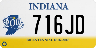 IN license plate 716JD