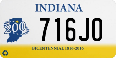 IN license plate 716JO