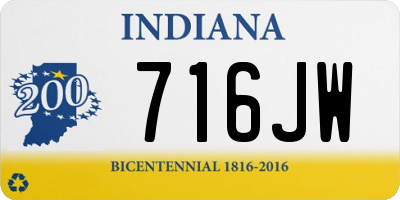 IN license plate 716JW
