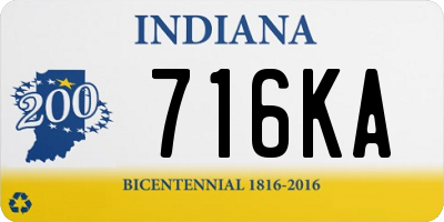 IN license plate 716KA