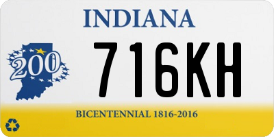 IN license plate 716KH