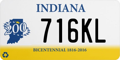 IN license plate 716KL