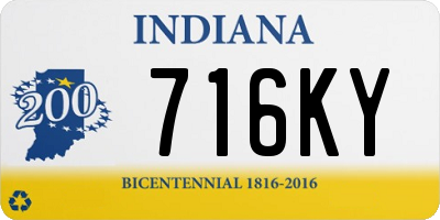 IN license plate 716KY