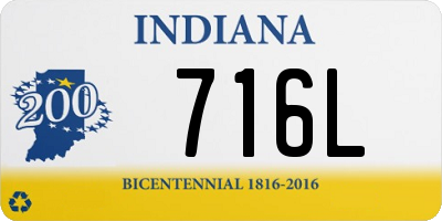 IN license plate 716L