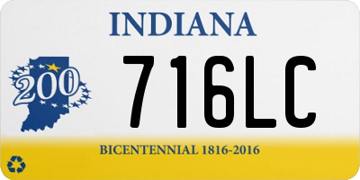 IN license plate 716LC