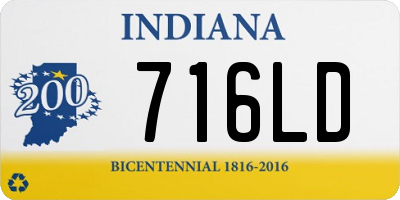 IN license plate 716LD