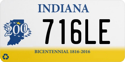 IN license plate 716LE