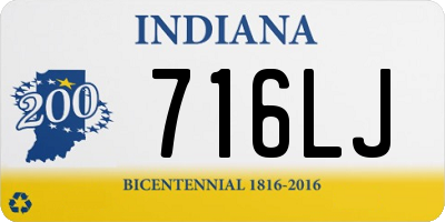 IN license plate 716LJ