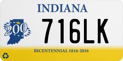 IN license plate 716LK