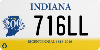 IN license plate 716LL