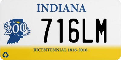 IN license plate 716LM