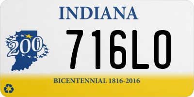 IN license plate 716LO