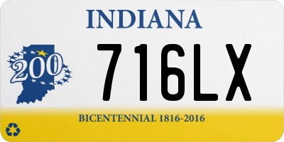 IN license plate 716LX