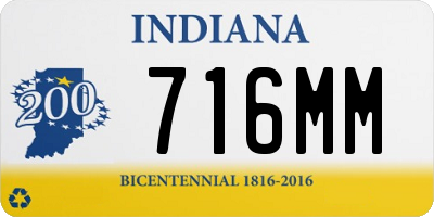 IN license plate 716MM