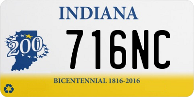 IN license plate 716NC