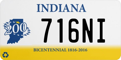IN license plate 716NI