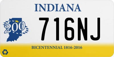IN license plate 716NJ