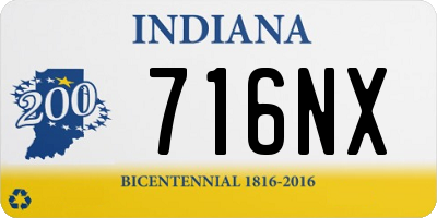 IN license plate 716NX