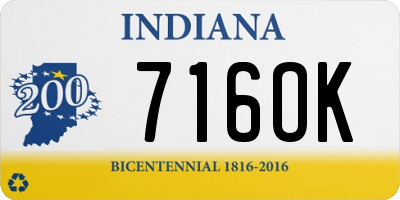IN license plate 716OK