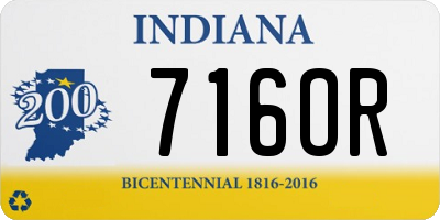 IN license plate 716OR