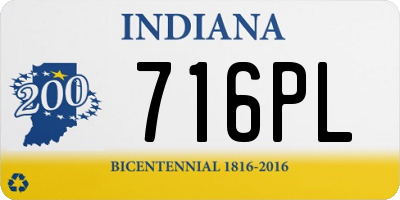 IN license plate 716PL