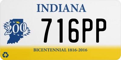 IN license plate 716PP