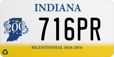 IN license plate 716PR