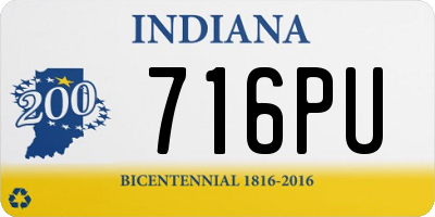 IN license plate 716PU