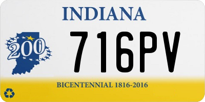 IN license plate 716PV