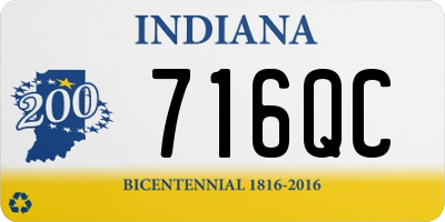 IN license plate 716QC
