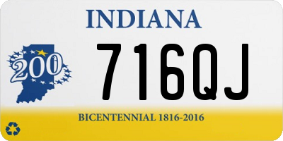 IN license plate 716QJ