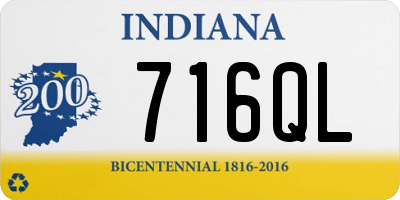IN license plate 716QL