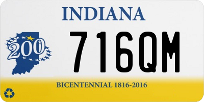 IN license plate 716QM