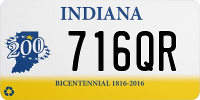 IN license plate 716QR