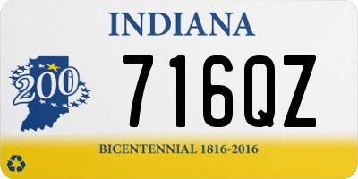 IN license plate 716QZ