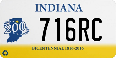 IN license plate 716RC