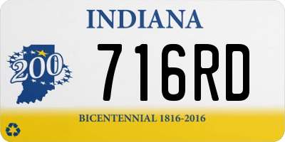 IN license plate 716RD