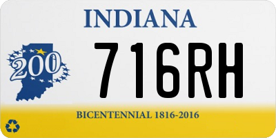IN license plate 716RH