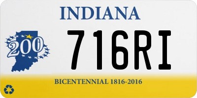 IN license plate 716RI