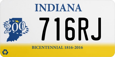 IN license plate 716RJ