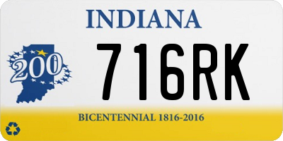 IN license plate 716RK